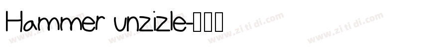 Hammer unzizle字体转换